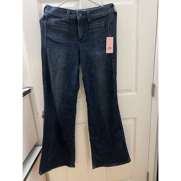 Juicy Couture Denim - Juicy Couture Flare Leg Jeans Blue Dark Wash, Size 29 Y2K New With Tag NWT $210
